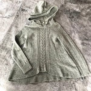 Anthro MOTH Fireside Wool Hooded Sweater